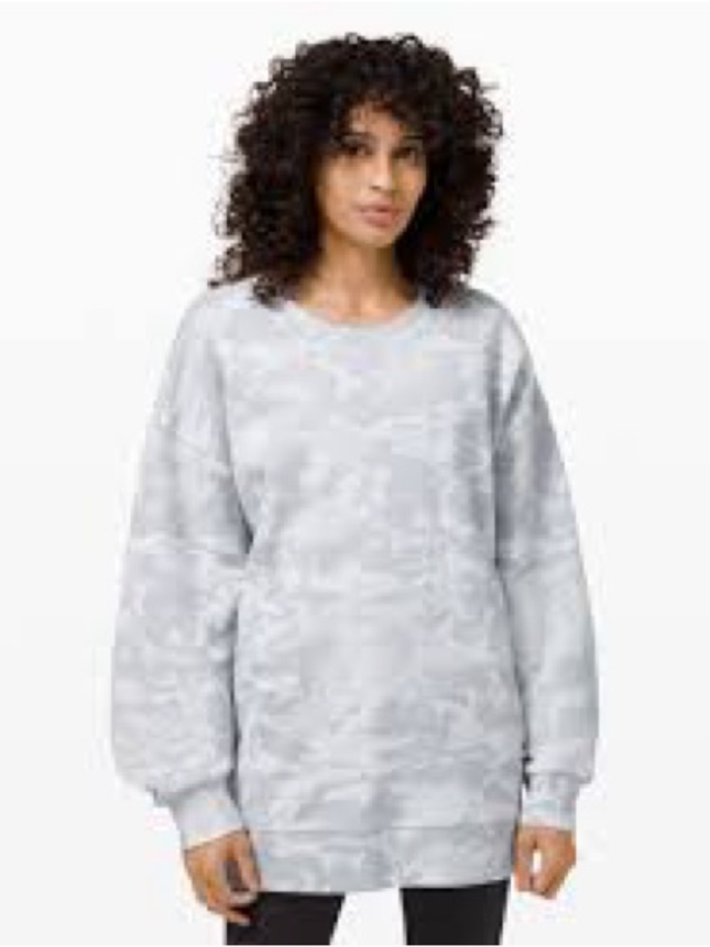 lululemon athletica Light Heather Gray perfectly oversized Crewneck Sweater